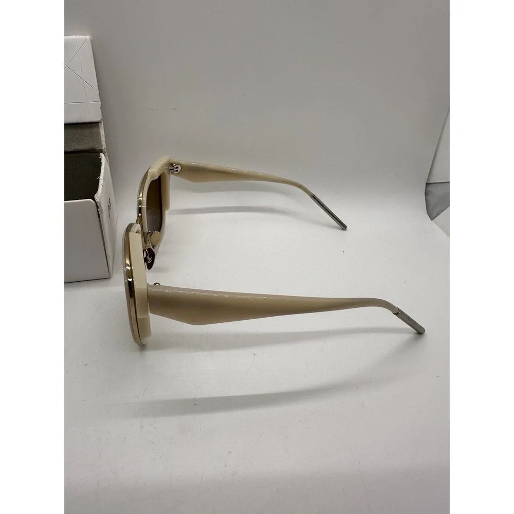 Christian Dior Very Dior 2N Ivory Sunglasses Brown Lenses w‎ Box Pouch